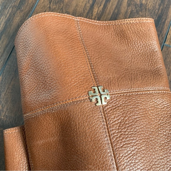 Tory Burch Women's Leather Jolie Riding Boots Rustic Brown sz 8 - Picture 5 of 9